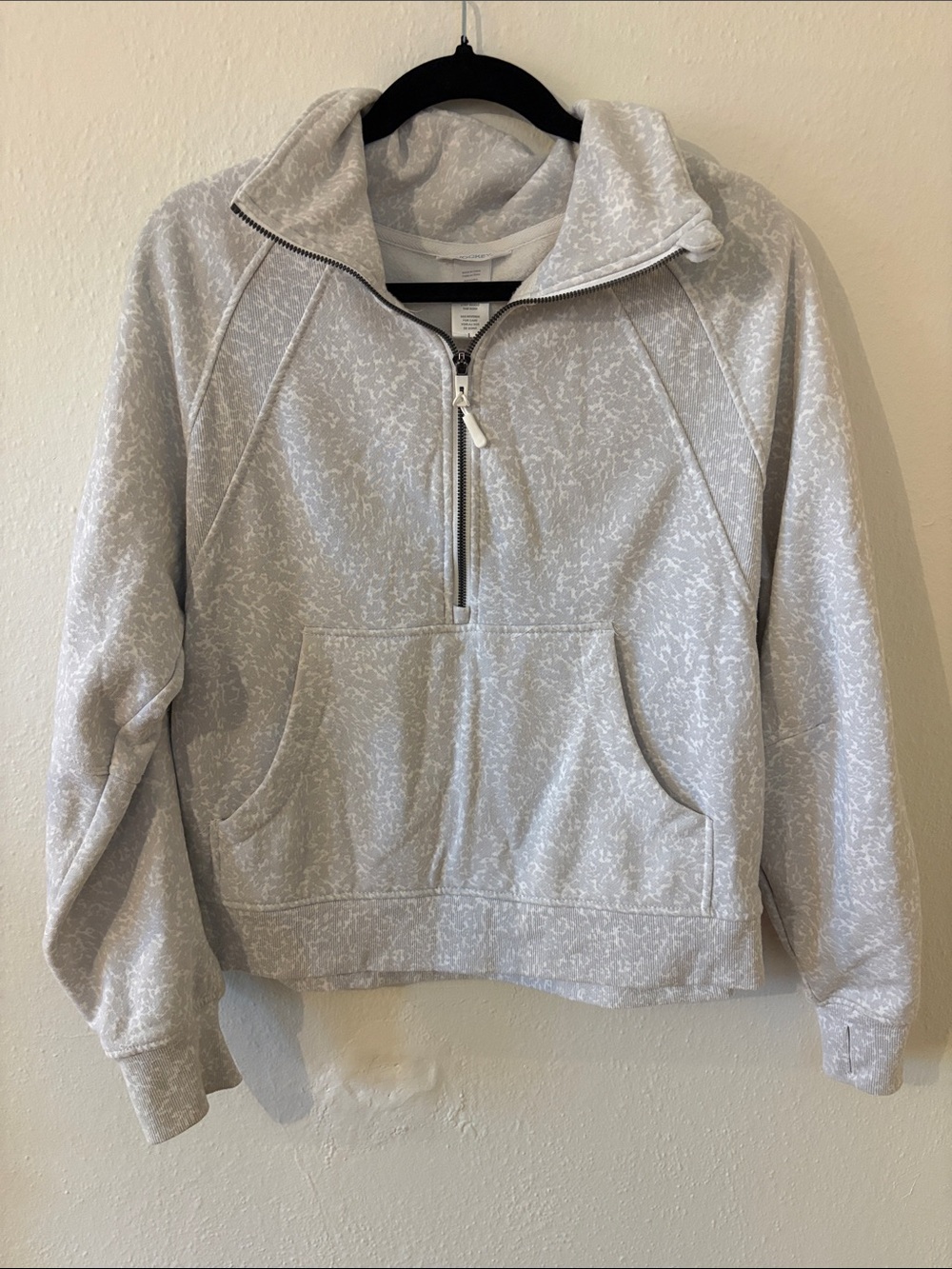 Jockey Light Heather Gray Half-Zip Pullover Sweater